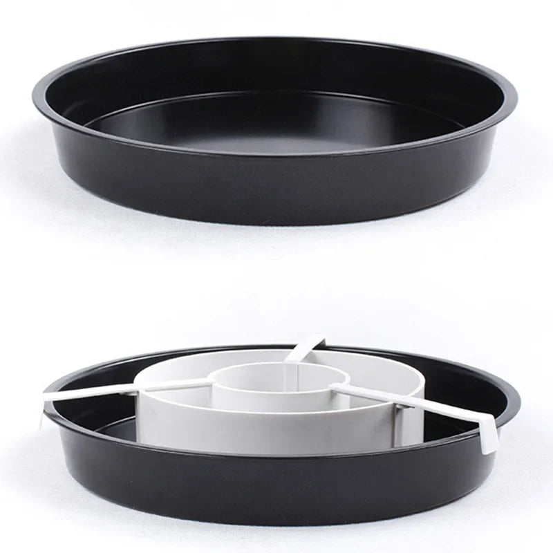 Afralia™ Checkerboard Cake Mold Set: 3pcs Non-Stick Baking Pan Divider DIY Bakeware