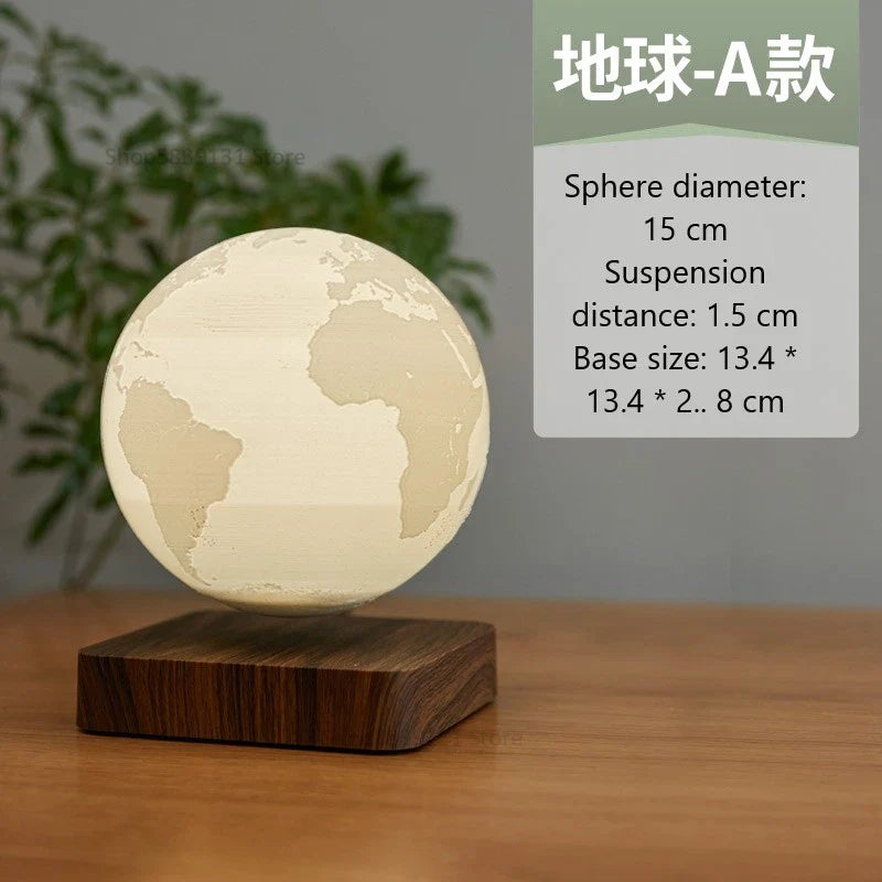 Afralia™ Levitating Moon Lamp: LED Touch Night Light for Bedroom Decor & Gift