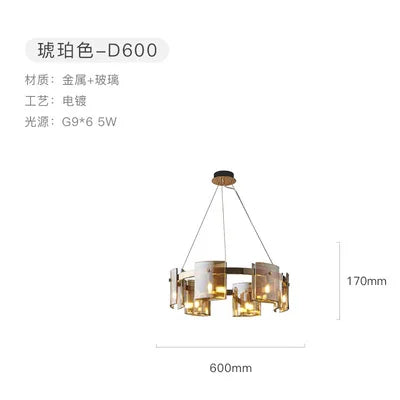 Afralia™ Scandinavian Crystal Chandelier: Elegant Gold & Black Lighting for Home Decor