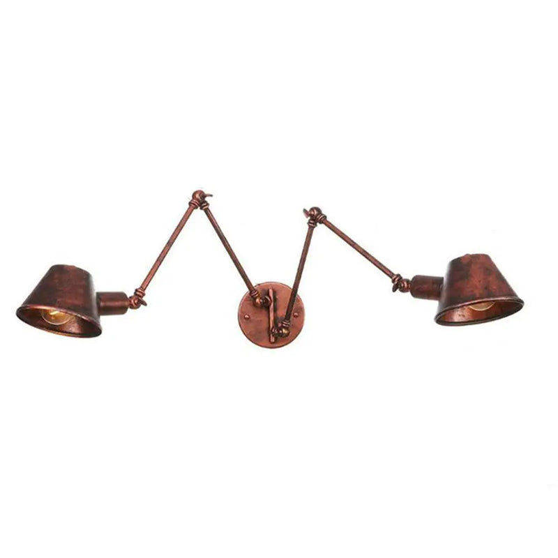 Afralia™ Double Swing Arm Wall Lights Bedside Sconce E27 Lighting Decor