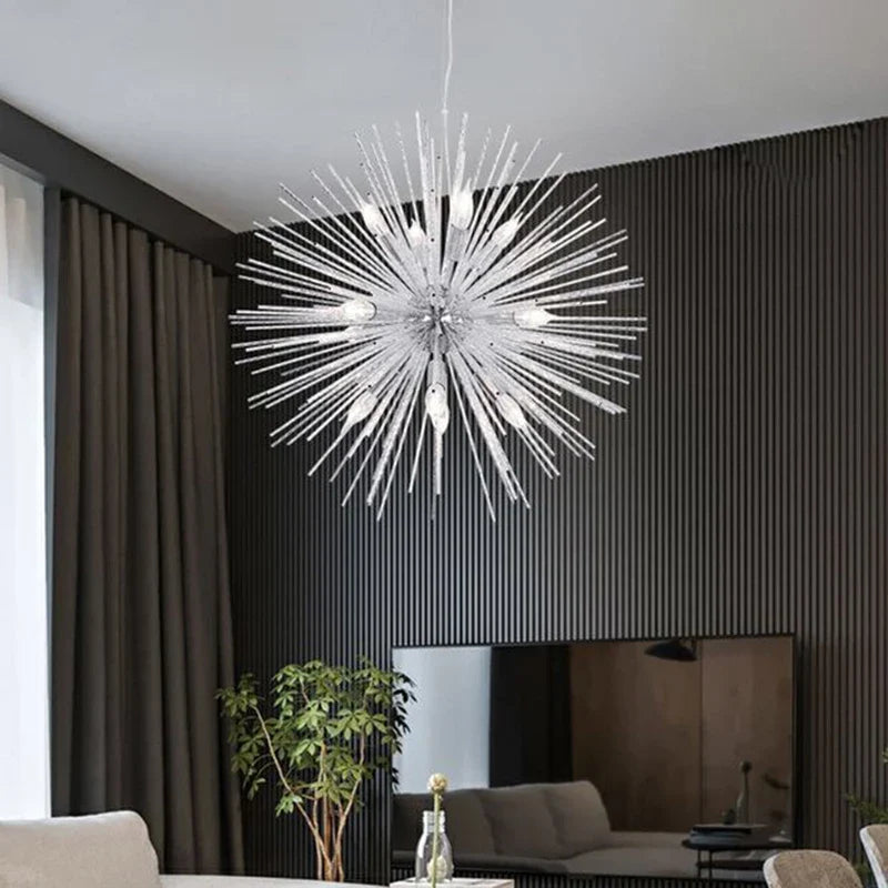 Afralia™ Dandelion Sea Urchin Chandelier LED Indoor Lighting.