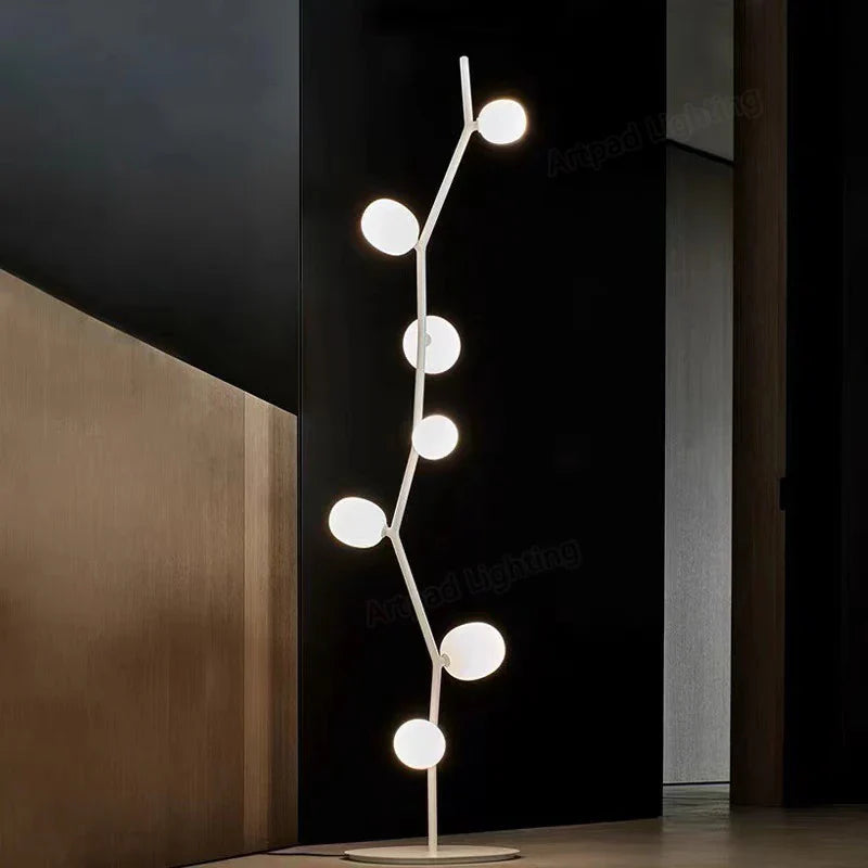 Afralia™ Nordic Modern Floor Lamp with G9 LED Bulb for Living Room and Bedroom