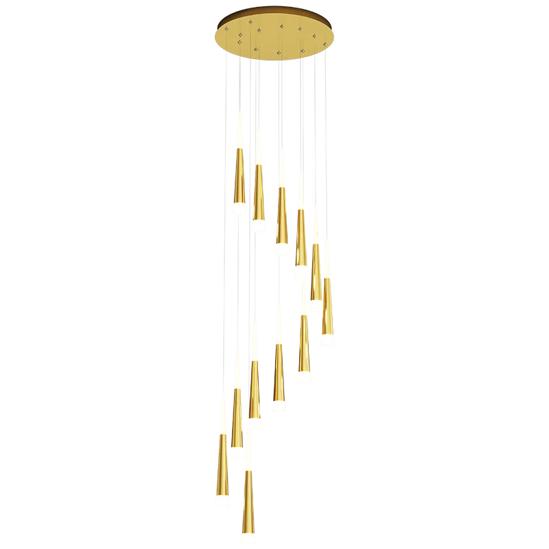 Modern Simple Pendant Chandelier for Stairwell Lighting by Afralia™ - Loft Home Decor