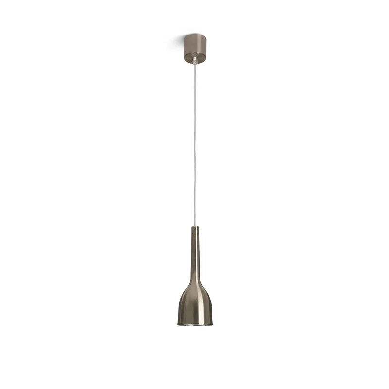 Afralia™ LED Pendant Light 7W CRI 97 Nordic Brushed Nickel Hanging Spotlight