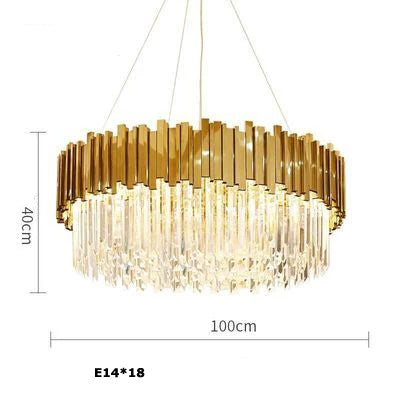Afralia™ Modern Crystal Chandelier Lighting for Dinning Room