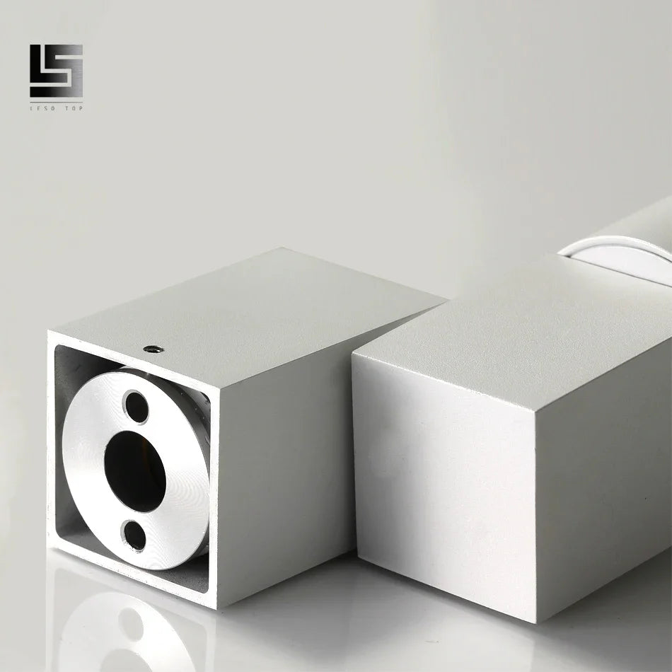 Afralia™ 5W Adjustable Angle Downlight Chrome/White/Black Surface Mount Warm/Natural White