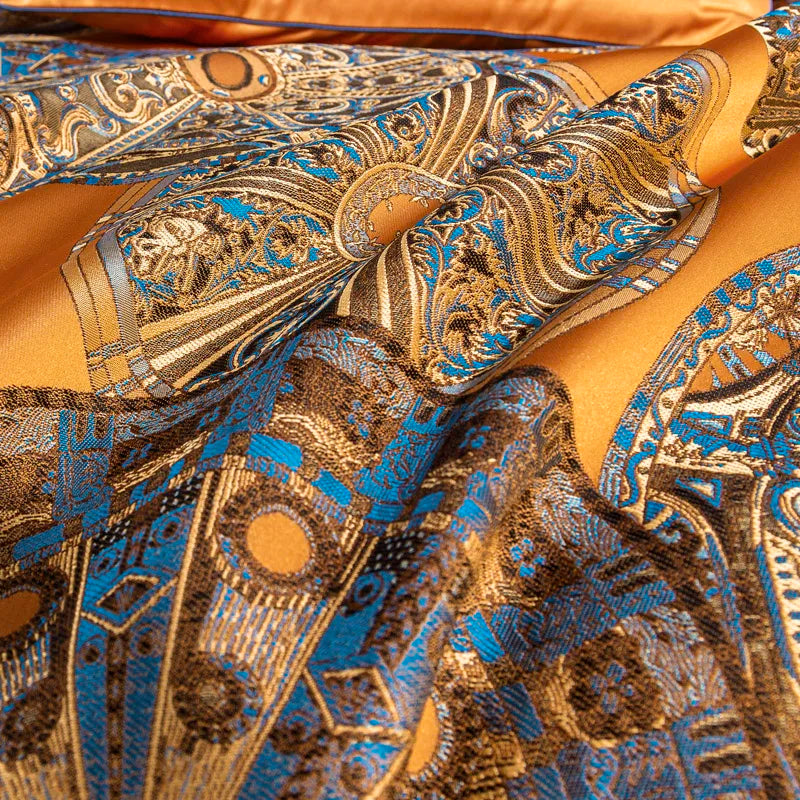 Afralia™ European Brocade Bedding Set with Jacquard Embroidery, Egyptian Cotton Material