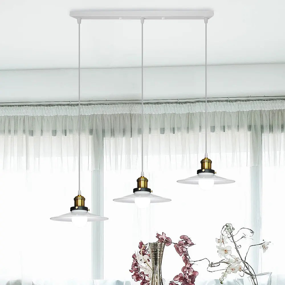 Afralia™ Retro Industrial Pendant Chandelier LED Ceiling Lamps for Kitchen Living Room