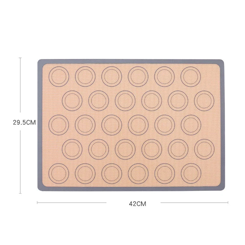 Afralia™ Silicone Baking Mat Macaron Cake Muffin Liner Non-Stick Kitchen DIY Accessory