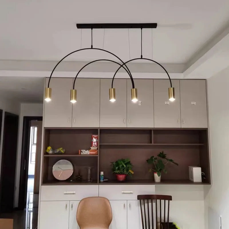 Afralia™ Geometric Pendant Light: Modern Nordic Design for Dining, Living Room, and Bar Settings