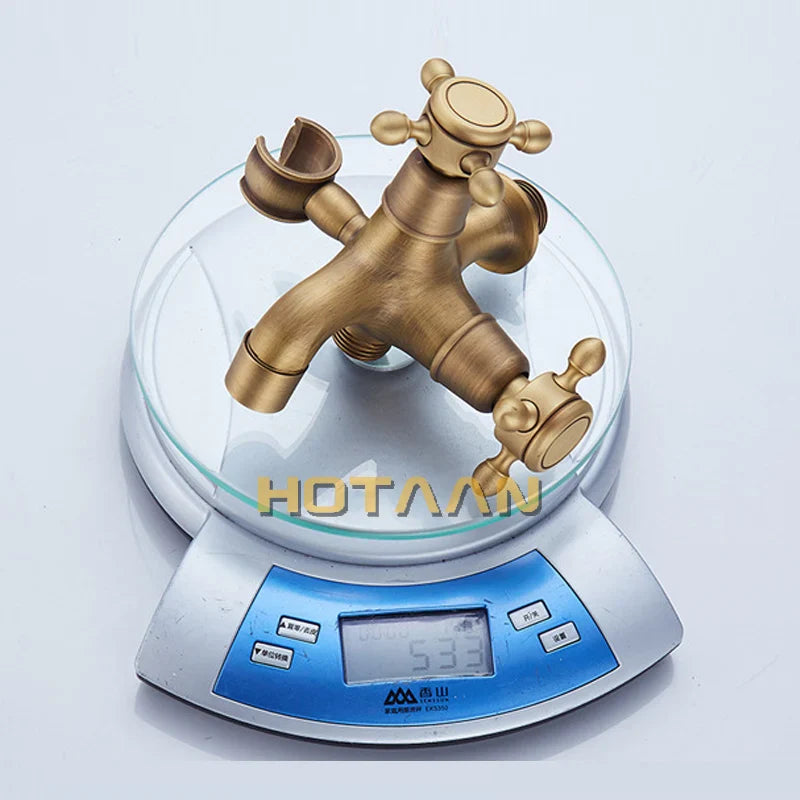 Afralia™ Antique Brass Handheld Bidet Sprayer Set - Self Cleaning Hand Sprayer for Bathroom