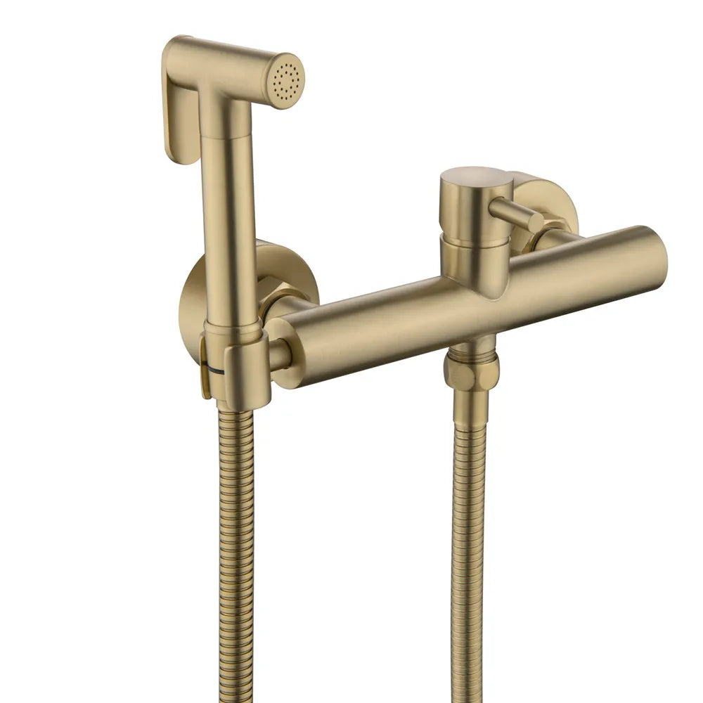 Afralia™ Hand Held Bidet Sprayer Kit with Hot and Cold Copper Valve for Luxury Bathroom