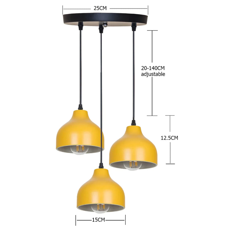 Afralia™ Macaron Pendant Light: Nodric Creative E27 Lamp for Bedroom, Restaurant, Living Room