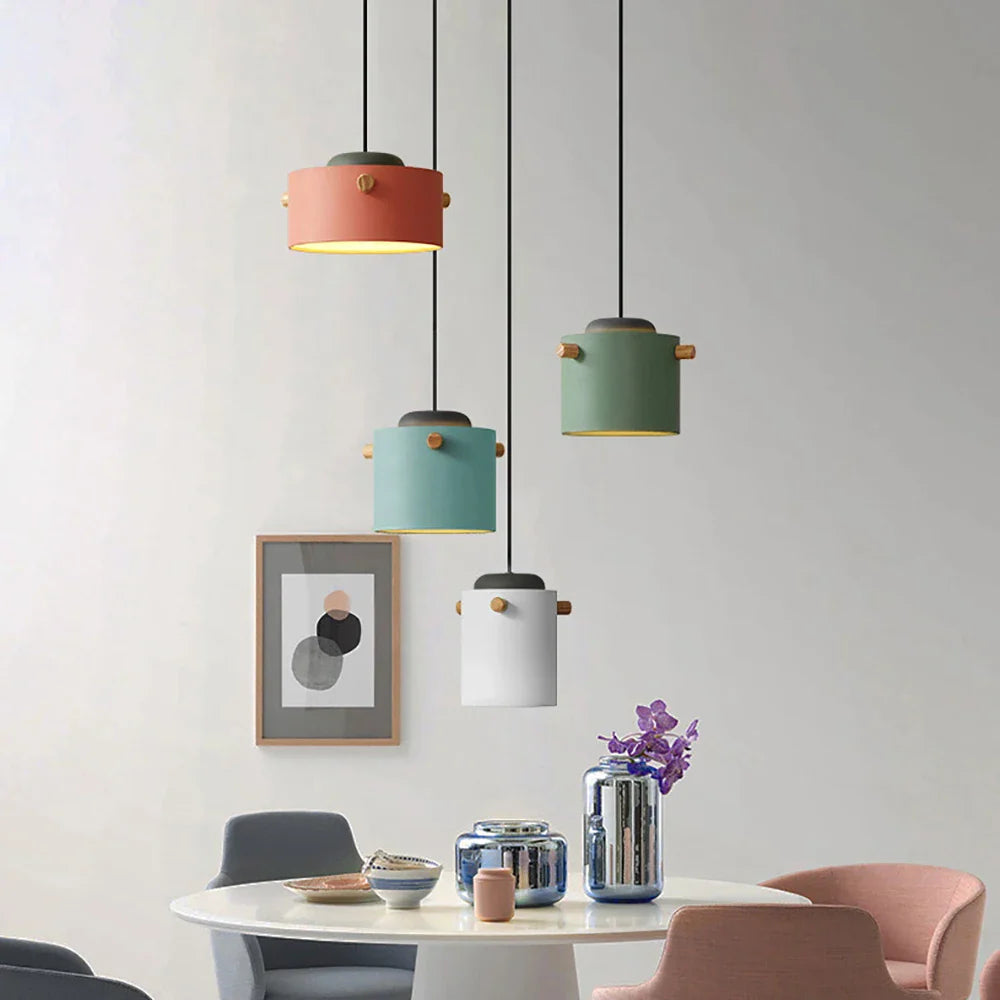 Afralia™ Colorful LED Pendant Lights for Living & Dining Rooms