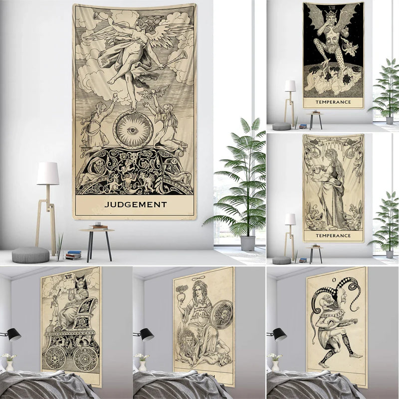 Afralia™ Mandala Tapestry: Bohemian Witchcraft Wall Decor for Home, Hippie Style