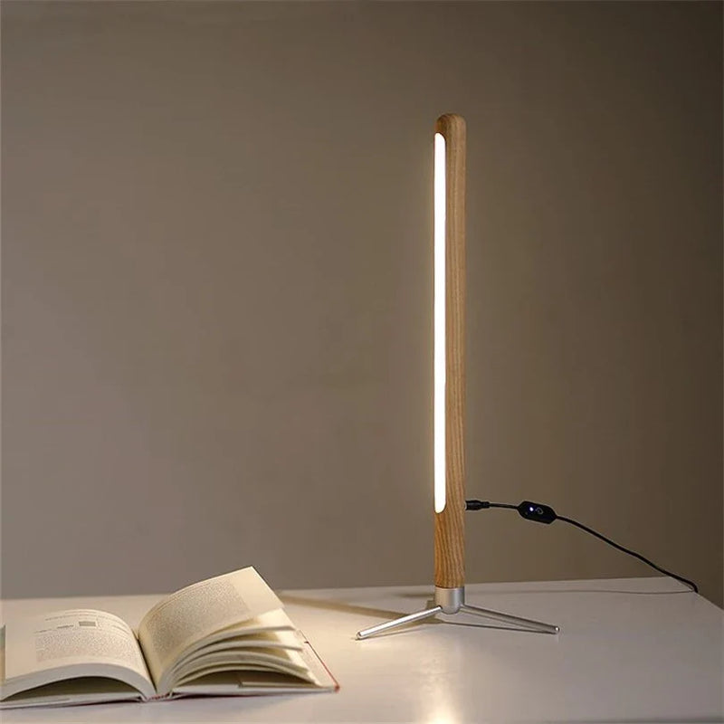 Afralia™ Nordic Wooden LED Floor Lamp for Living Room & Bedroom Decor