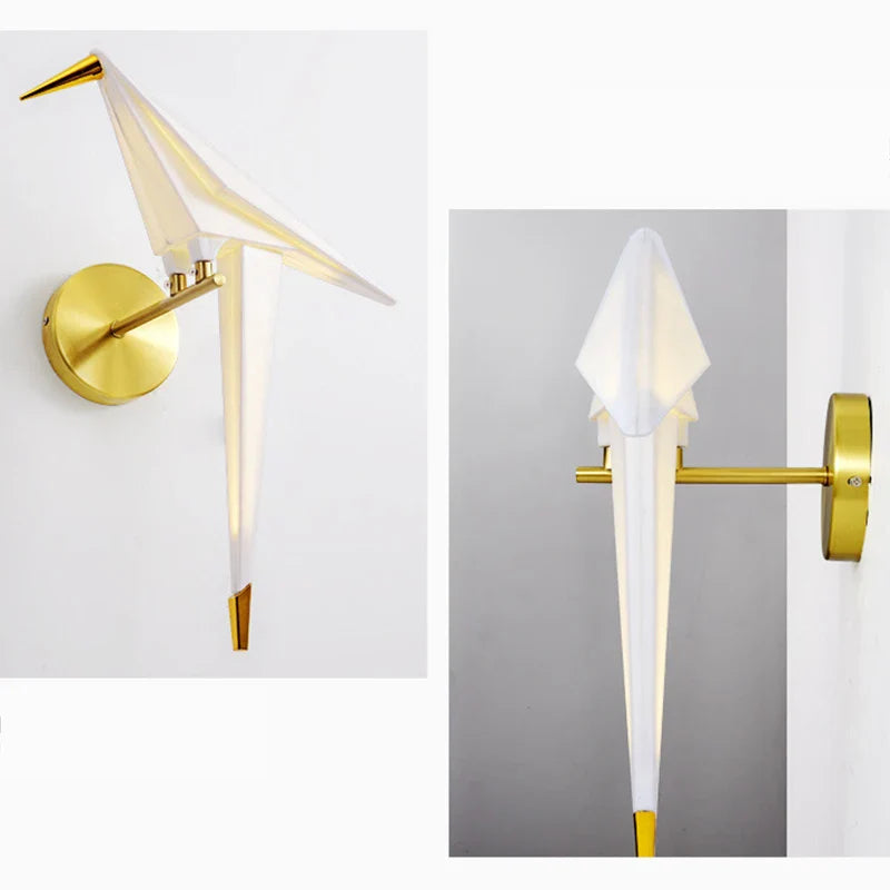 Afralia™ Little Bird LED Wall Lamp: Modern Light Luxury Fixture for Bedroom, Living Room.