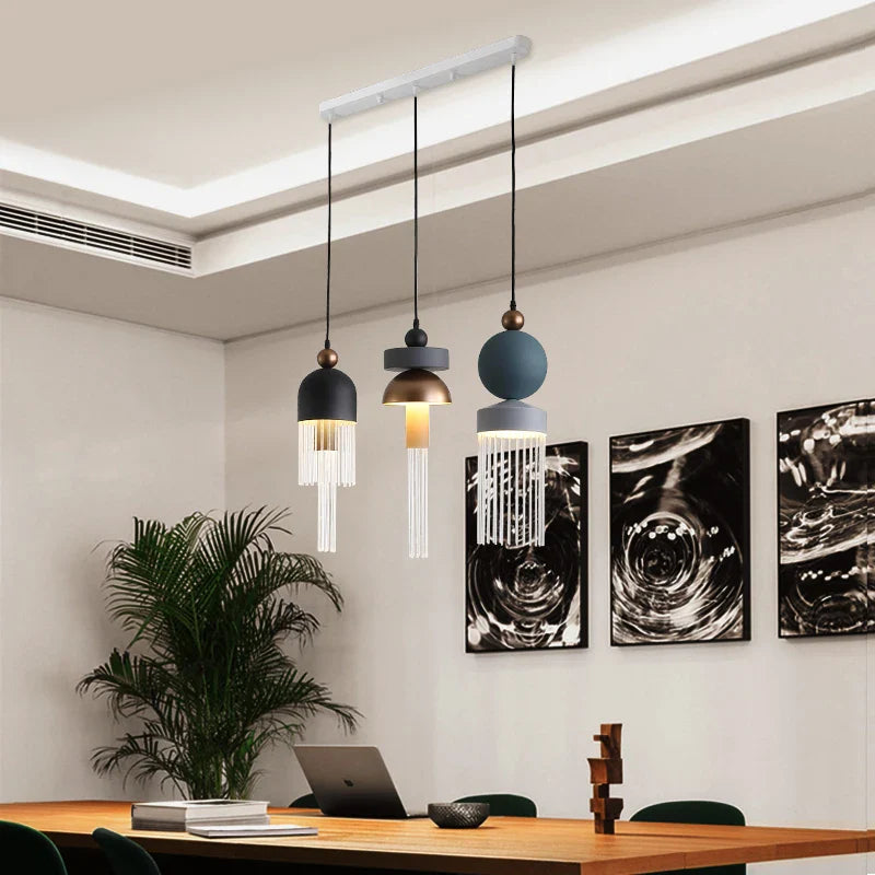 Afralia™ Nordic Italian Design Tassel Pendant Lights - Modern Simple Bedroom Restaurant Hanging Lamp