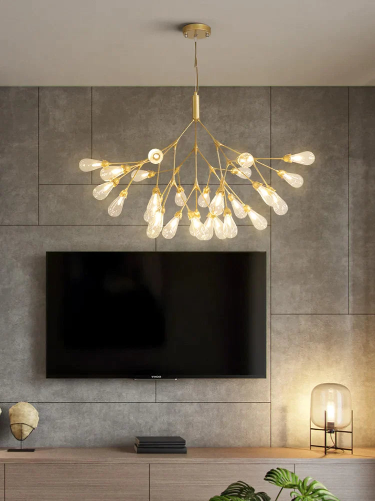 Afralia™ Elegant Firefly Chandelier - Luxury Nordic Bedroom & Restaurant Lighting