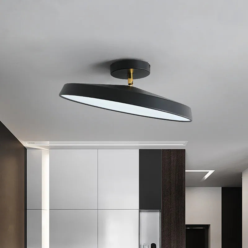 Afralia™ Nordica Dimmable LED Ceiling Light, Modern Round Aluminum Designer Lamp