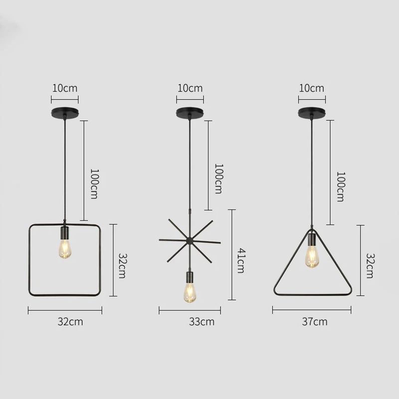 Afralia™ Industrial Nordic Retro Pendant Lights for Home and Bar Chandelier.