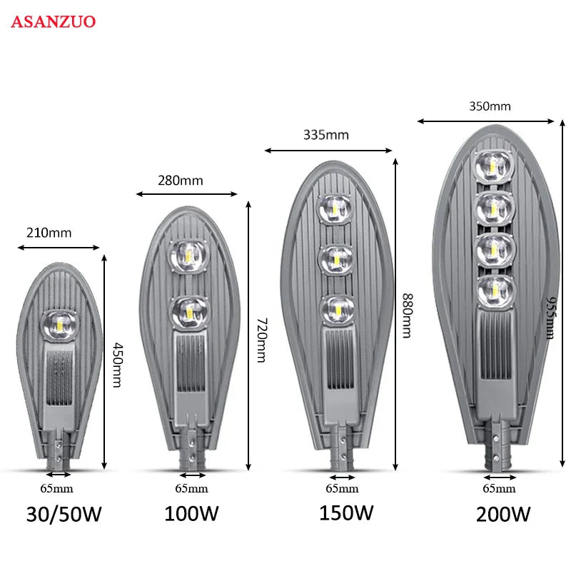 Afralia™ LED Street Light - Waterproof IP65 Road Lamp for Outdoor Garden Lighting