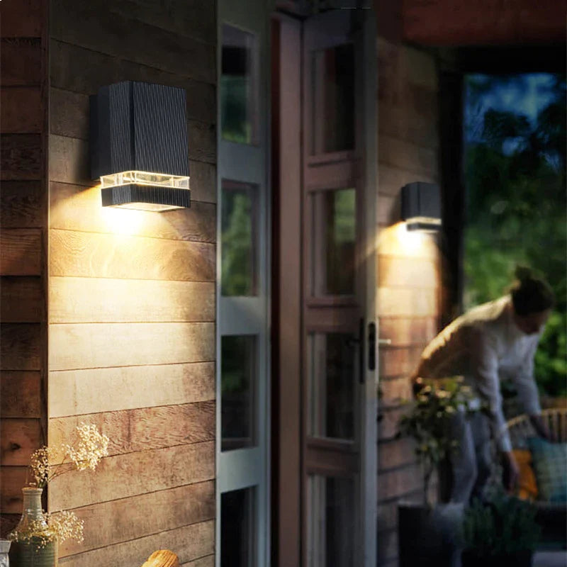 Afralia™ Outdoor Up Down GU10 LED Wall Lamp Waterproof Sconce for Garden, Porch, Stairway