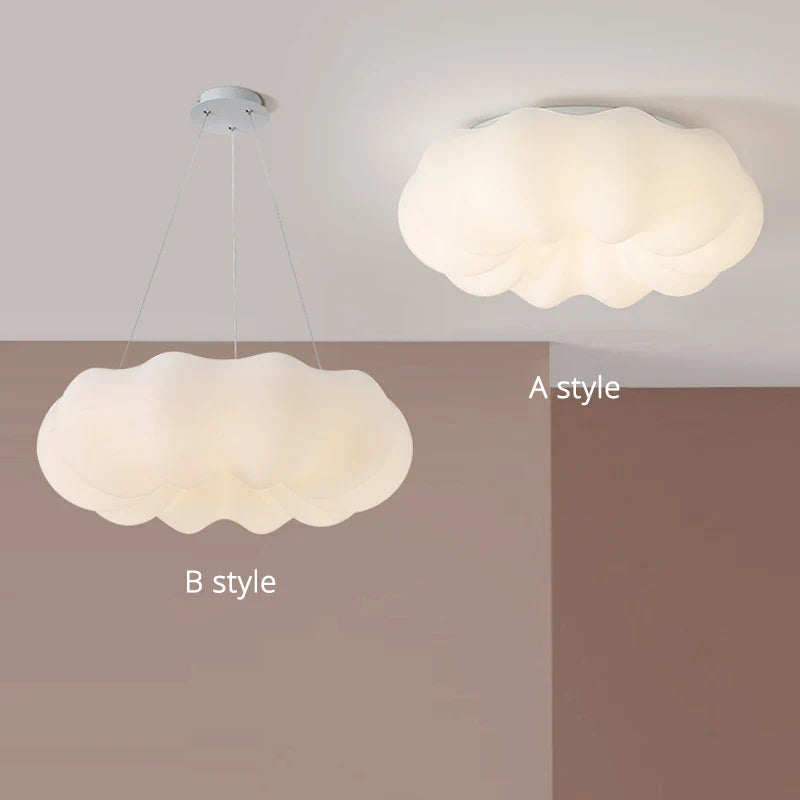 Afralia™ Modern Cloud Chandelier Pumpkin Lamp for Living Room & Children's Room