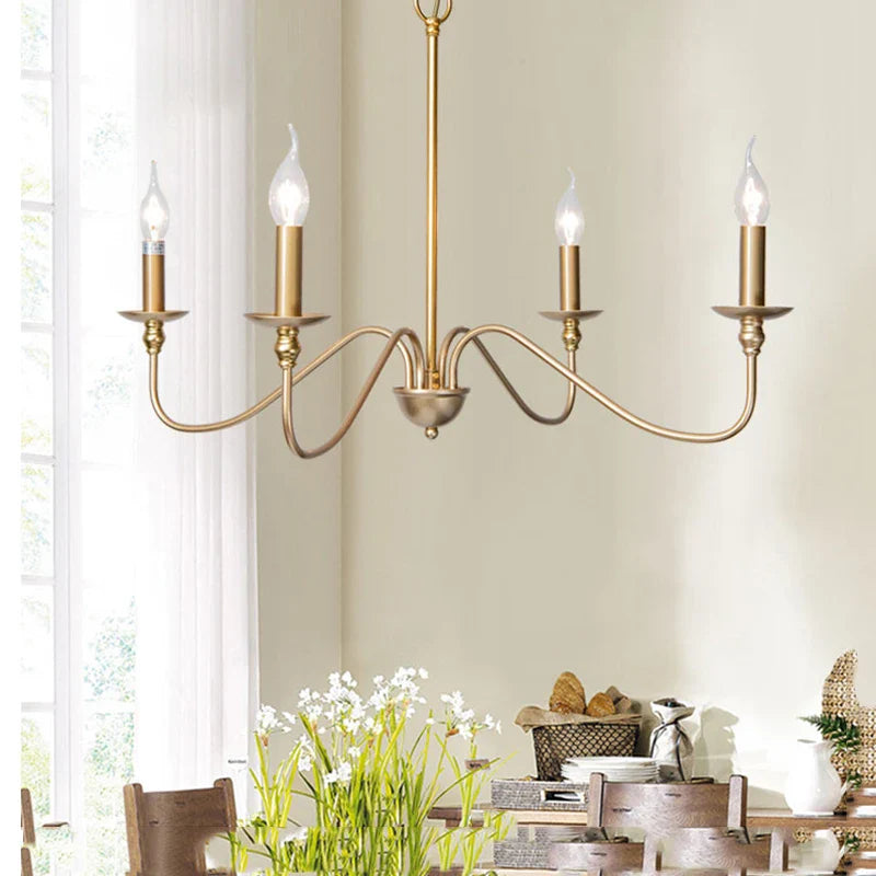 Afralia™ Farmhouse Dining Room Chandelier Industrial Wind Kitchen Pendant Lamp