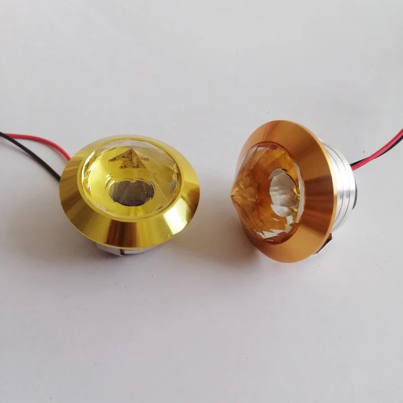 Afralia™ LED Spot Light Mini 3W Diamond Crystal Downlight for Home & Jewelry Cabinet