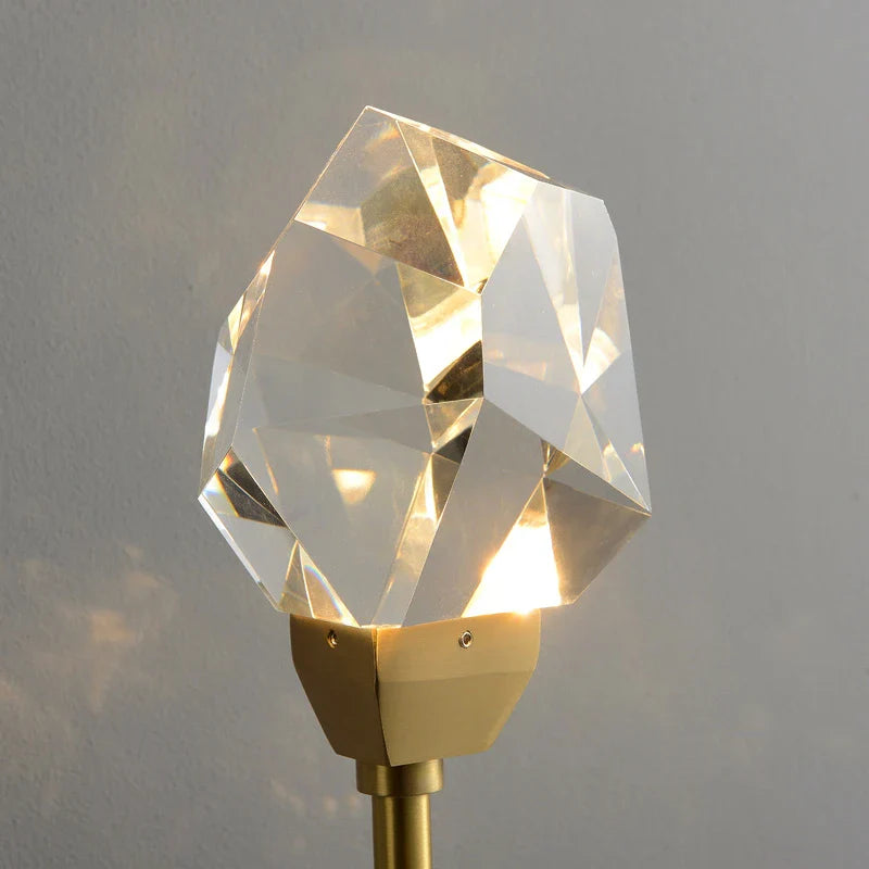 Afralia™ Crystal Wall Lamp: Modern Light Luxury LED Fixture for Bedroom, Living Room & TV Background