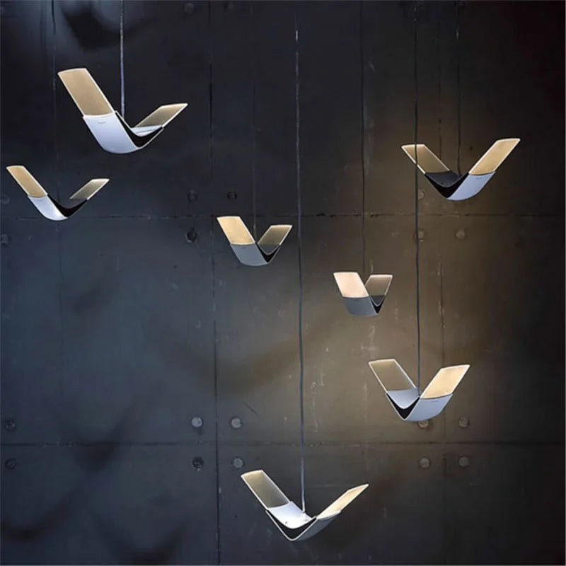 Afralia™ Modern LED Chandelier Pendant Light for Dining Room Kitchen Bedroom Bar