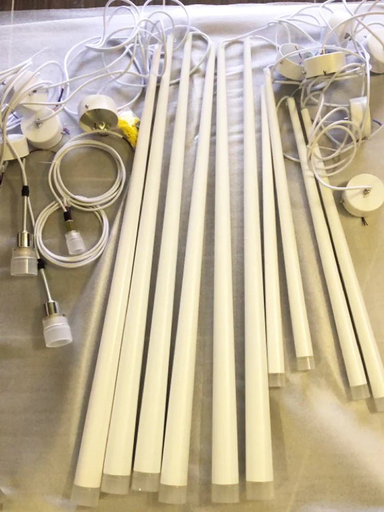 Afralia™ Nordic Cone Chandelier: Long Downlight for Kitchen, Restaurant, Bar