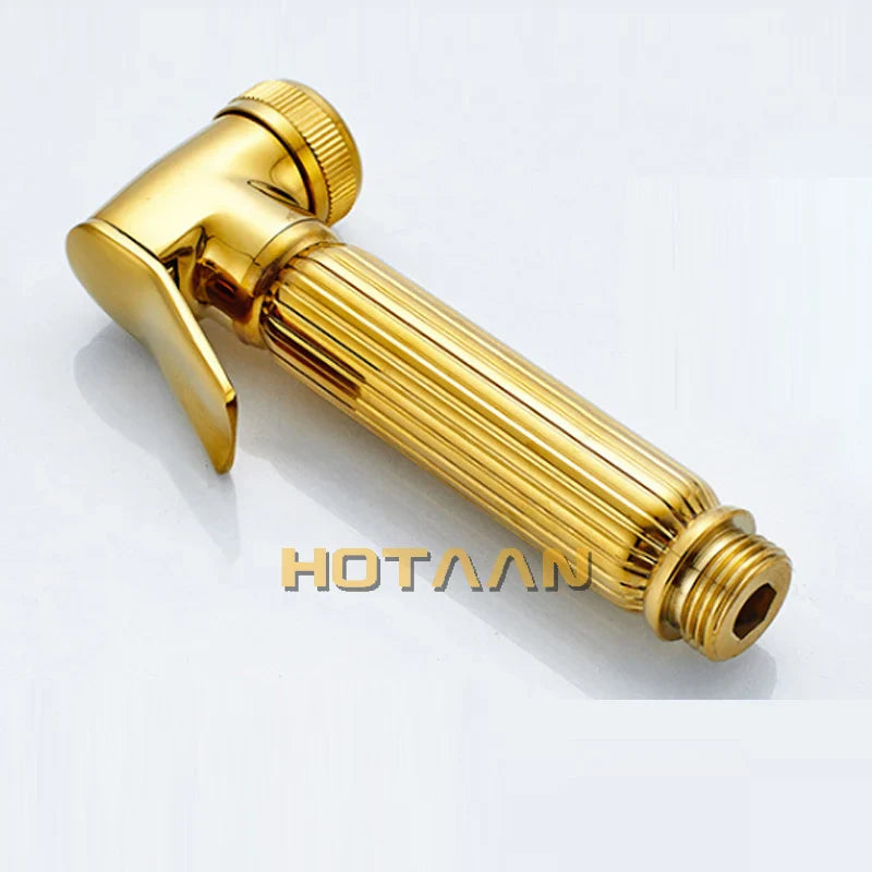 Afralia™ Gold Bidet Faucet: Hygienic Muslim Shower Sprayer for Clean Toilet Experience