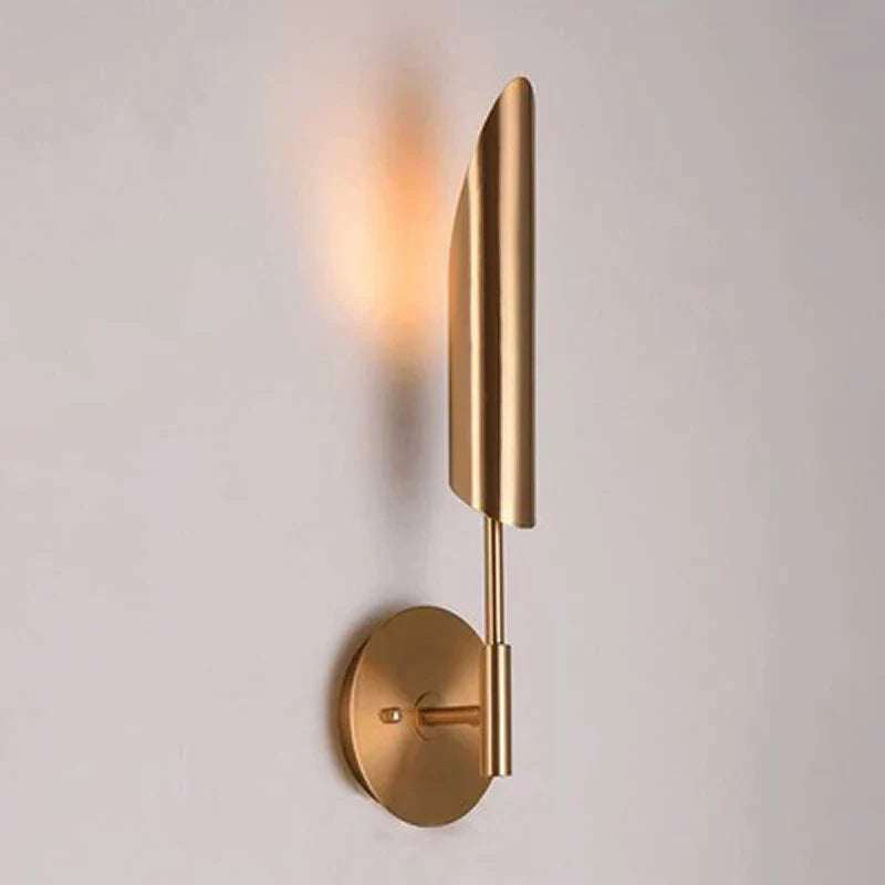 Afralia™ Golden Wall Lamp Luxury Living Room Bedroom Decor Sconce