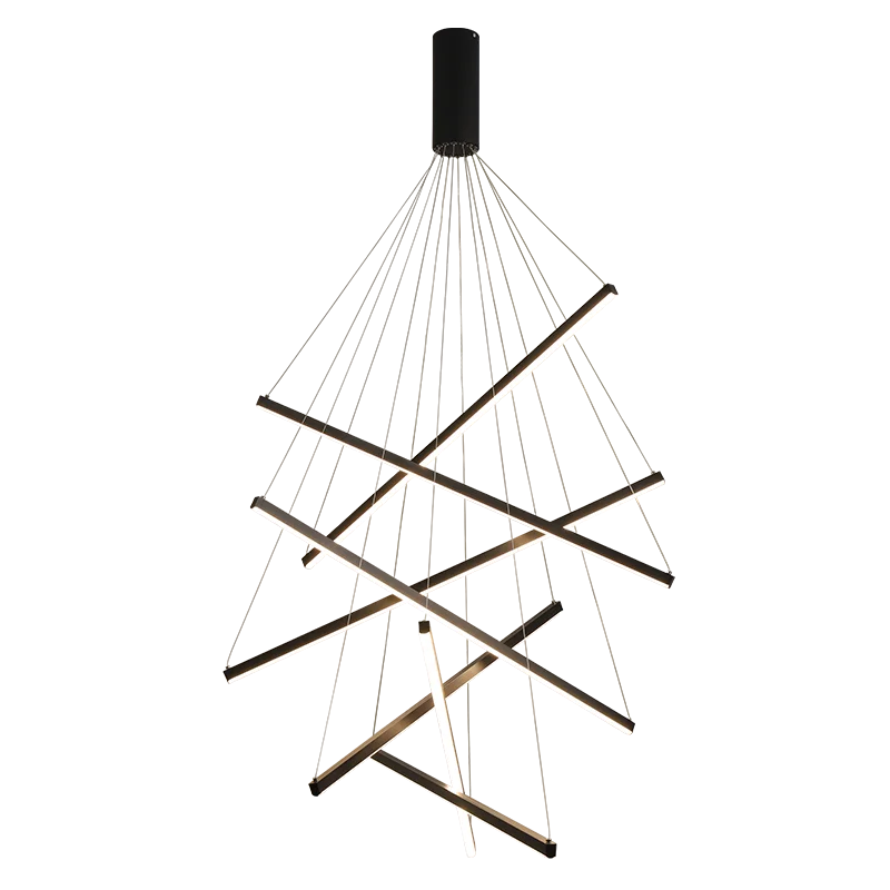 Afralia™ Ladder Characteristic Pendant Chandelier LED Living Room Kitchen Dining Light