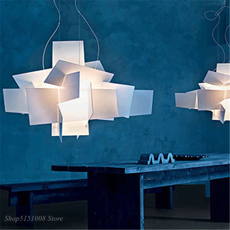 Afralia™ White Acrylic Pendant Lights Nordic Creative Dining Room LED Luminarias