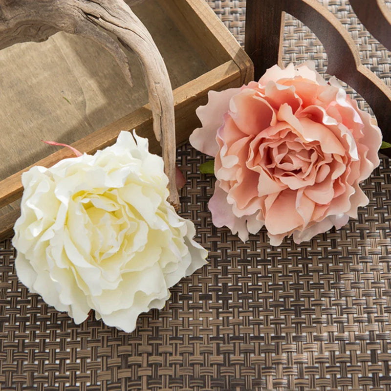 Afralia™ Peony Silk Flowers for Home Christmas Decor, DIY, Wedding, Scrapbooking