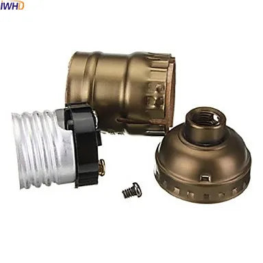 Afralia™ Vintage E27 Aluminum Lamp Holder Base Socket Bulb Holder 110v-220v