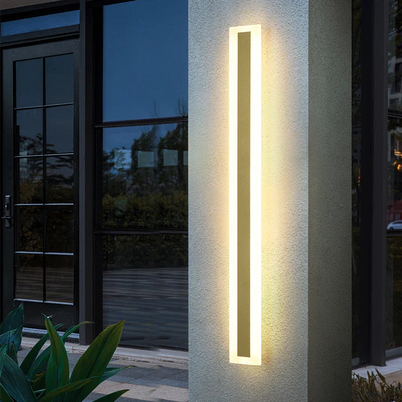 Afralia™ LED Wall Lamp: Waterproof, Dimmable, Aluminum, Outdoor Sconce Light - Gold