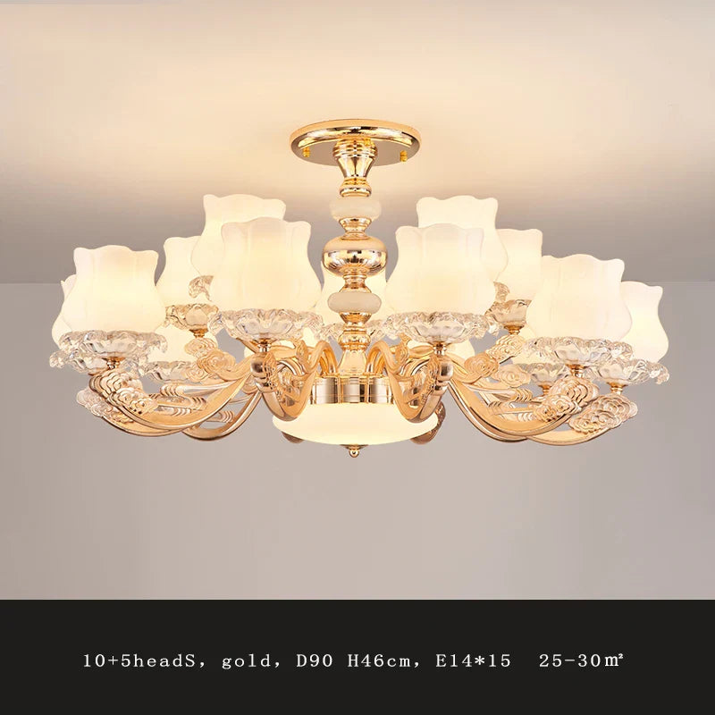 Afralia™ Luxury Duplex Building Chandelier Elegant Villa Pendant Light Modern Living Room Bedroom Lighting