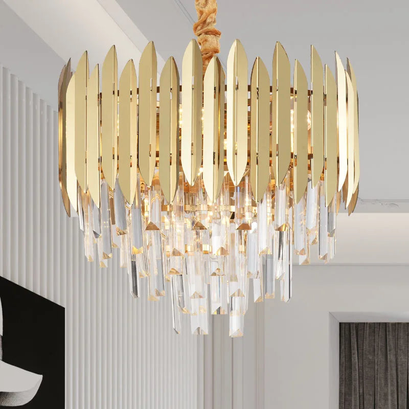 Afralia™ Crystal Chandelier: Modern Dining Room Lighting for Bedroom, Villa, 2024 New Collection