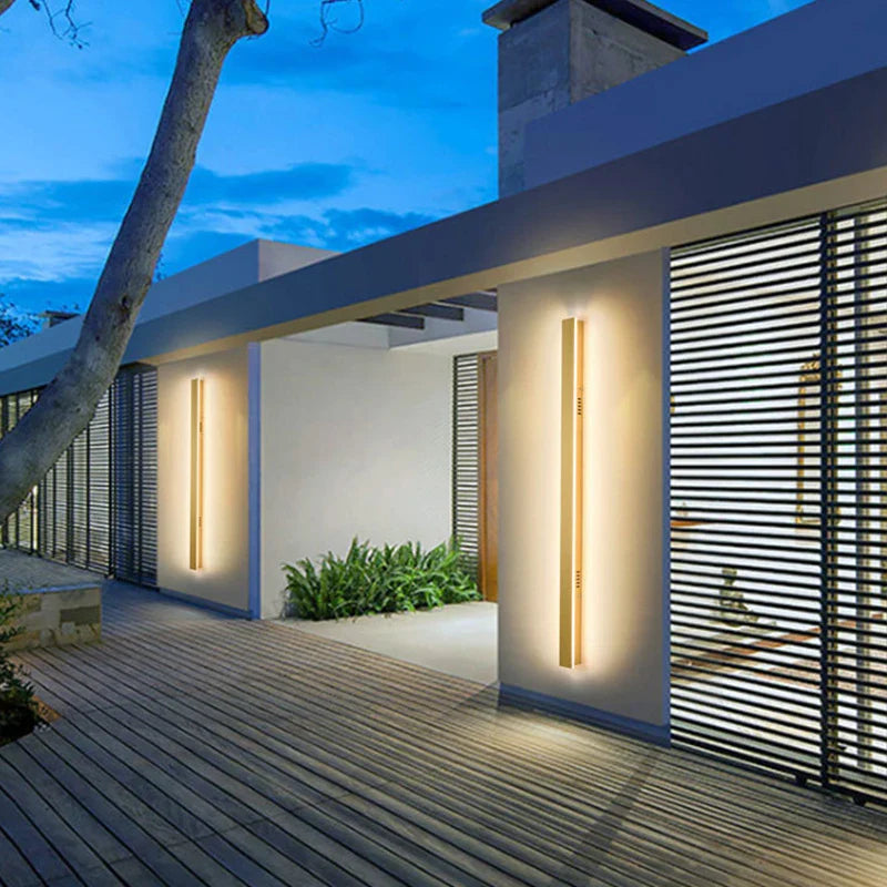 Afralia™ Outdoor Wall Lamp for Modern Decor, Villa Stairs, Courtyard, IP65 Waterproof & Long