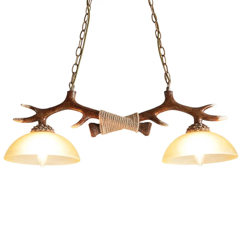 Afralia™ Antler Resin Chandelier: Nordic Pendant Light for Living/Dining Room, Bar, Cafe