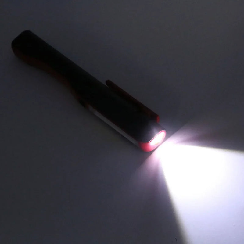 Afralia™ COB LED Flashlight: USB Rechargeable Multifunction Pocket Light