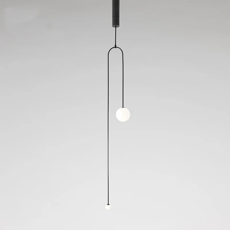 Afralia™ Geometric Lustre Pendant Lights: Nordic Minimalist Kitchen Bedroom Designer Lighting