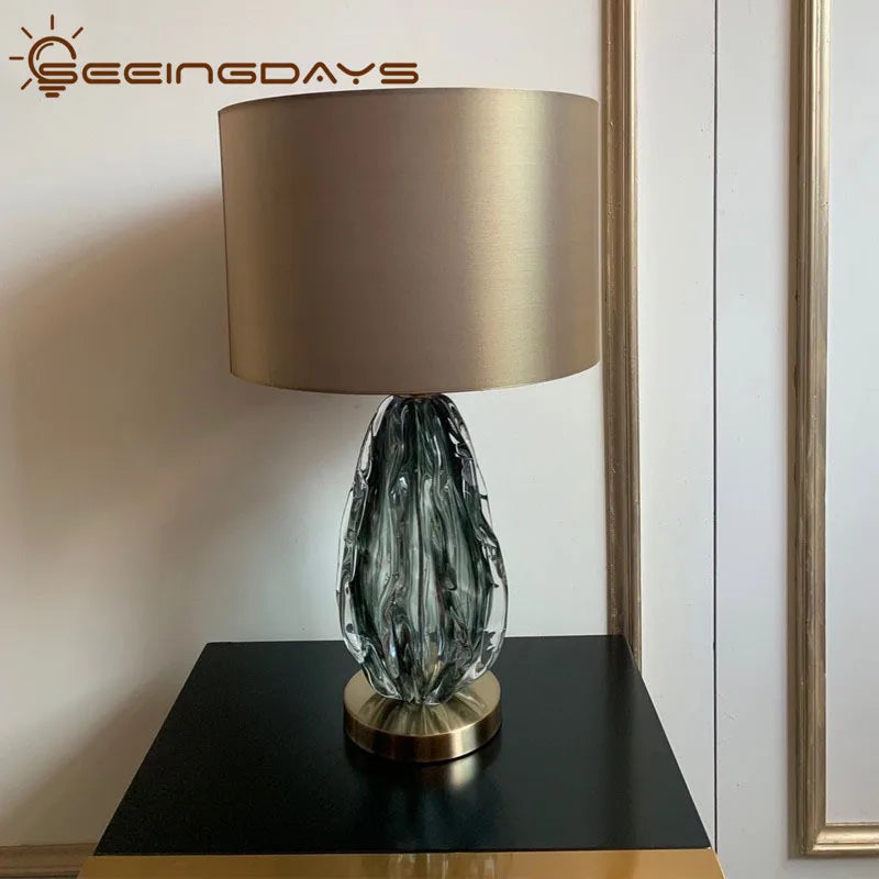 Afralia™ Crystal Table Lamp: Elegant Bedroom and Living Room Night Light