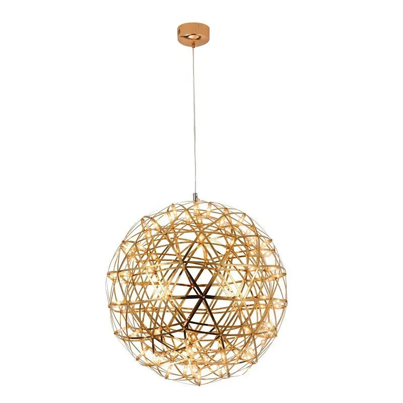 Afralia™ Golden Led Pendant Light for Kitchen Living Room Decor