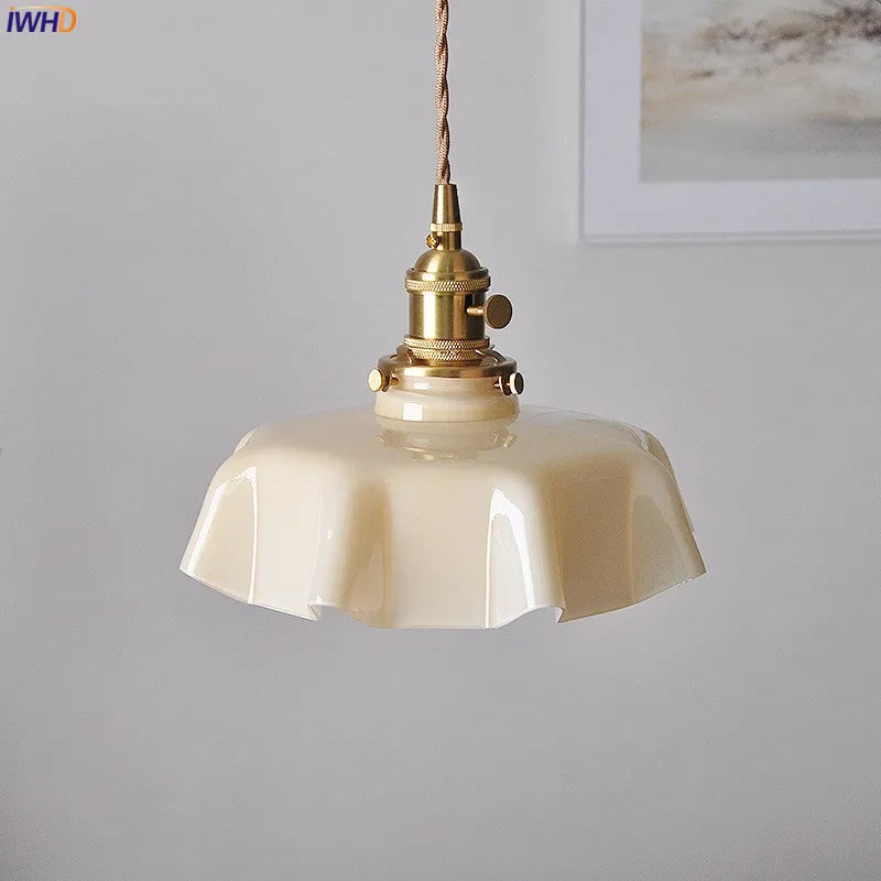 Afralia™ Glass Pendant Lights: Nordic Modern LED Hanging Lamp, 4 Colors, Switch, Dinning Living Room