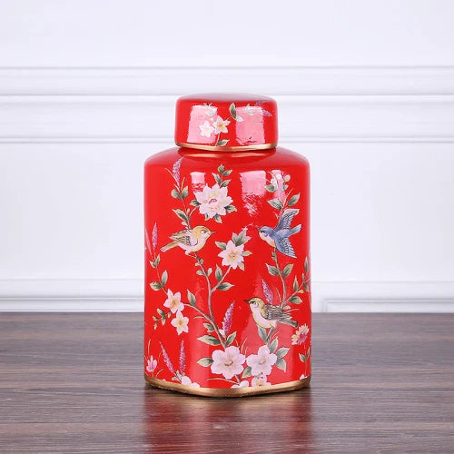 Afralia™ Country Ceramic Vase: Floral Home Decor Jar for Living Room & Dining Table